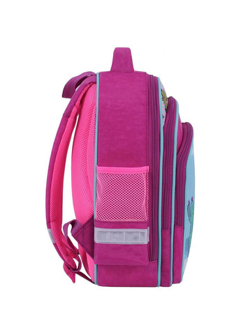 Шкільний рюкзак для дівчаток 14л на три відділення з кишенями 143 малиновий 617 Mouse (00513702) Bagland (340452517)
