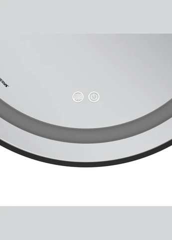 Дзеркало Mixxus ELLIPSE MV05-80x70-REVERSE BLACK (LED Touch, антизапотівання, димер 3-6kK), овальне Premium (399022035)
