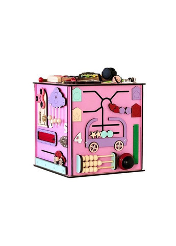 Розвиваюча іграшка Бізікуб TG145644630, 30х30х30 см Рожевий Temple Group (315022719)