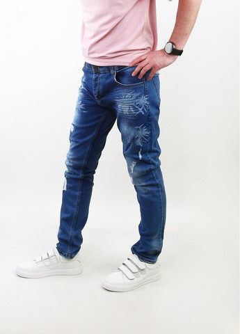 Синие демисезонные джинсы Mtp