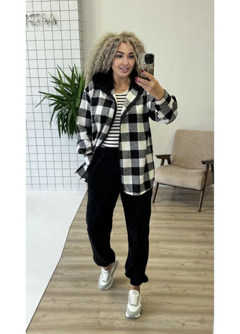 Теплый женский костюм рубашка+джоггеры Fashion (367833473)