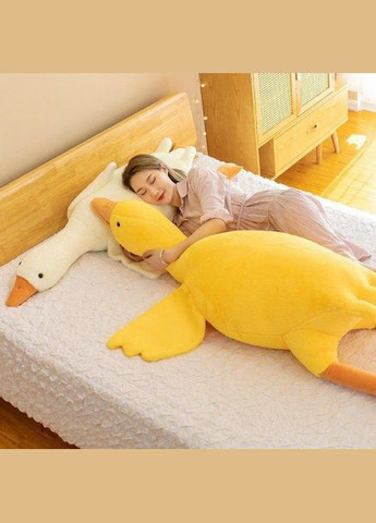 Велика М'яка іграшка плюшева Гусак 160 см, іграшкаподушка, іграшка- антистрес, Kiki (302898194)