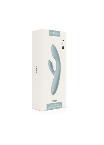 Смарт вібратор-кролик Chika, 2 незалежні мотори, підігрів до 38 °C Svakom (297202168)
