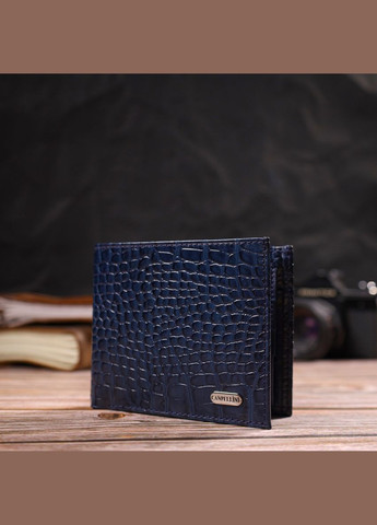 Портмоне для документов мужское Кожаное 21774 Синее Canpellini (306882296)