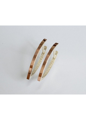 Серебряные серьги со вставками из золота Silver Style (366813339)