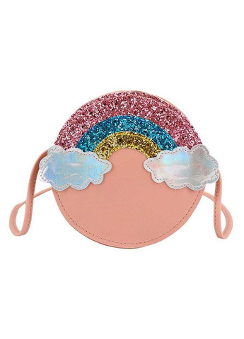 Детская сумка для девочки подарок сумочка Радуга блестящая Розовая PRC (264913992)