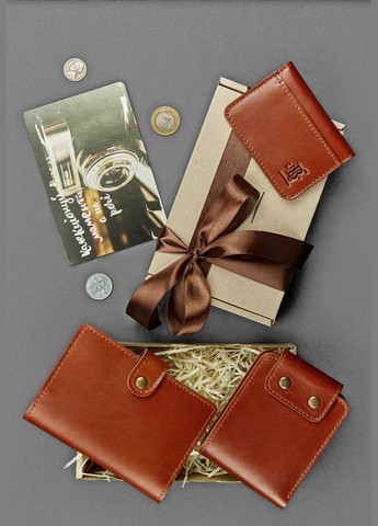 Чоловічий подарунковий набір шкіряних аксесуарів Чикаго (A-026358) BlankNote (328444584)