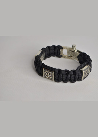 Браслет с вышиванкой коловратом отпечатком лапы и цветом перуна из мельхиора ручное литье + брелок в подарок No Brand (341738966)