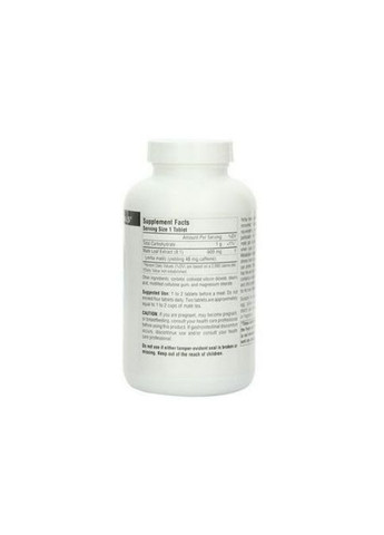 Yerba Mate 600 mg 90 Tabs Source Naturals (308389776)