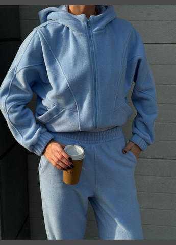 Теплый костюм двухсторонний турецкий флис No Brand Флісовий костюм (314765285)