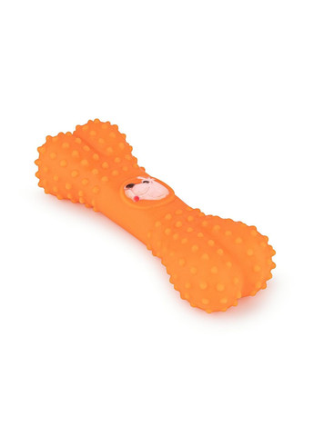 Игрушка для собак Игрушка для собак виниловая оранжевая кость, 14см Happet (353687613)