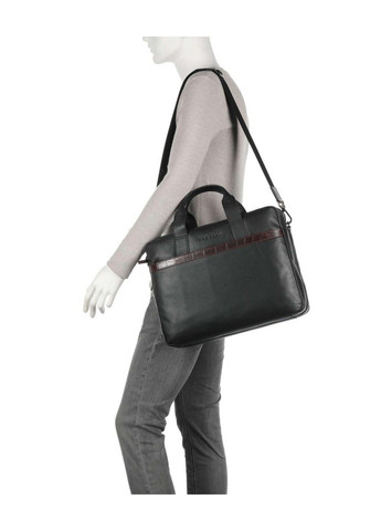 Мужская сумка-портфель кожаная CORSO DELUXE Черный Bugatti (280950641)