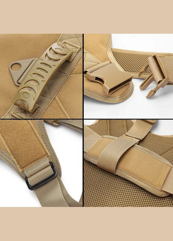 Шлейка для собак K9, тактический жилет с ручкой, Черный S (50-65 см) Patrol (308863021)