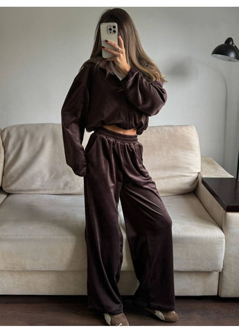 Женский велюровый спортивный костюм FINO Mode (366980578)