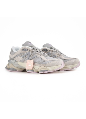 Рожеві Осінні кросівки чоловічі new balance 9060 grey beige pink нью беланс 9060 No Brand