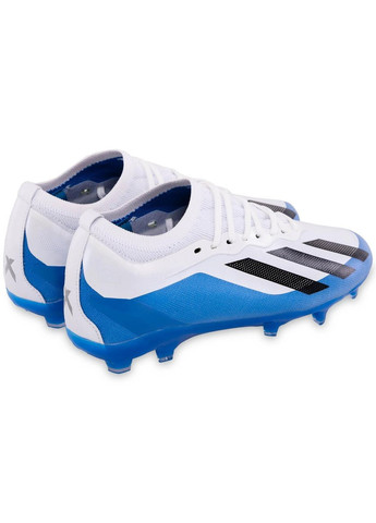 Синие бутсы футбольные подростковые 8510 40-2 размер 35 белый SP-Sport