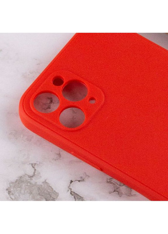 Силиконовый чехол Candy Full Camera для Apple iPhone 11 Pro Max (6.5") Красный Epik (372163931)