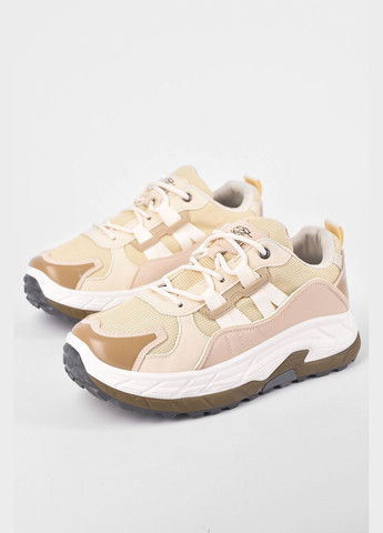 Бежеві Осінні кросівки чоловічі бежевого кольору на шнурівці Let's Shop