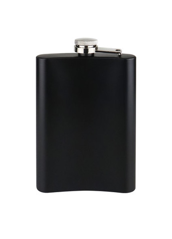 ФлягаТМ чорна нержавіюча з УФ друком чорна серія №106 9OZ 255 мл 4PROFI (324271192)