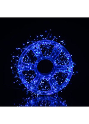 Новорічна гірлянда кімнатна роса Хвойна лапа 50 м 1500 LED зелений провід Синє сяйво D1500L50MGBL Garlando (367269090)
