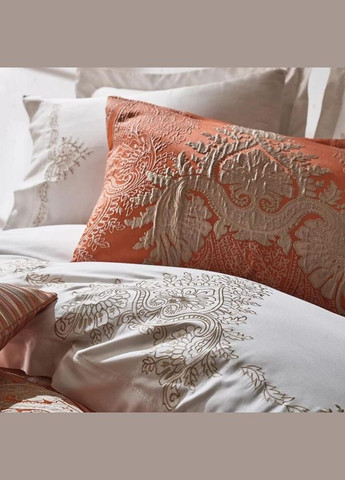 Набор постельного белья с вышивкой и жаккардовым покрывалом - Elenor евро Dantela Vita (286420285)