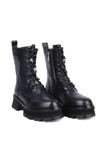 Жіночі Черевики RY706K-7Y8 Чорний Шкіра MIRATON (365434793)