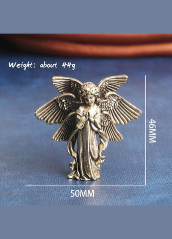 Ретро настільна прикраса мідна статуетка ангела Бога Кохання з шістьма крилами No Brand (292260643)