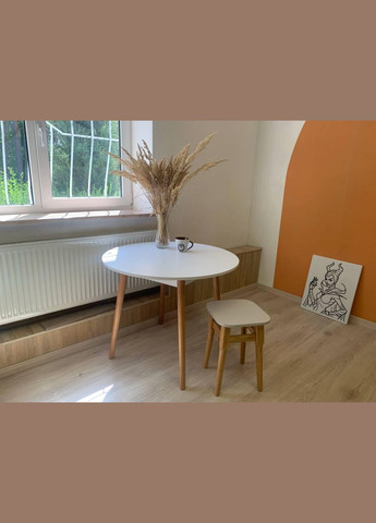 Обеденный стол круглый Майами-1 деревянные ножки (-041159) Lion (317271304)