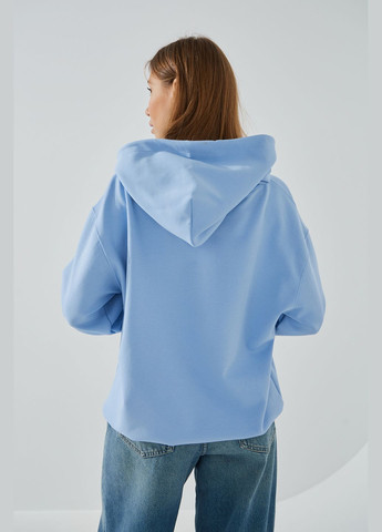 Худи однотонный женский 24-09 Голубой shop (2000990546180) On me (316000591)