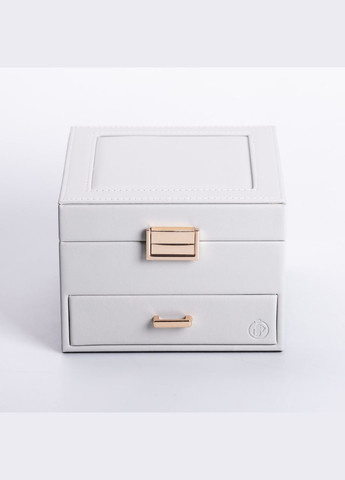 Скринька для прикрас з еко шкіри 2 яруси органайзер для ювелірних виробів HP-5-2G Yiwu (325922772)