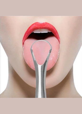 Гигиенический очиститель языка щетка-скребок из нержавеющей стали Tongue Scarper 29324 No Brand (322594643)