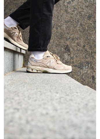 Бежеві Осінні кросівки чоловічі new balance 2002r beige нью беланс 2002r No Brand
