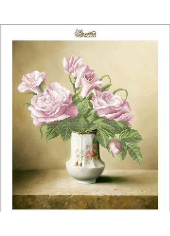 Схема для вишивки бісером " Букет троянд " часткова викладка, заготівля, 33х39 см No Brand (333165462)