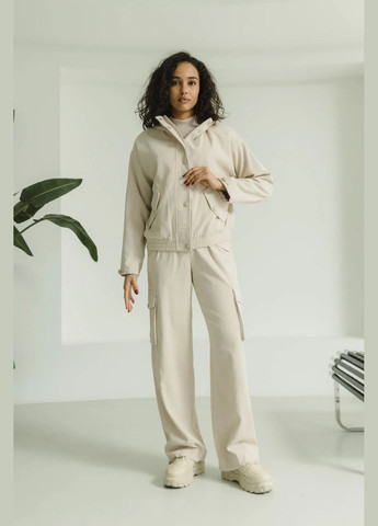 Бежевая демисезонная куртка Seventeen