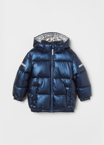 Темно-синя зимня куртка H&M