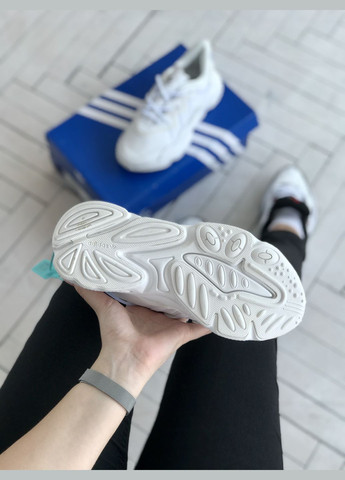 Кросівки жіночі і чоловічі Adidas Ozweego White | Адідас Озвіго білі No Brand білі демісезони (307397764)