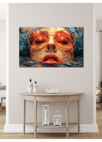 Картина на стену в гостиную/спальню ""Лицо на фоне города" 60x100 см MN10134 Mako (373272936)