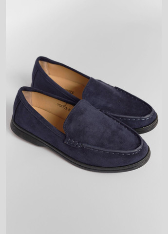 Туфлі-лофери жіночі темно-синього кольору Let's Shop (292548821)