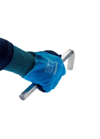 Рукавичка нітрилова пориста 10" синя (SP-0111) (3 шт.) Intertool (365253333)