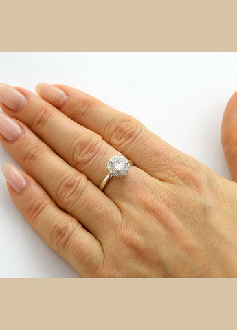 Кольцо с круглым камнем 7913 SE, размер Maxi Silver (341539039)