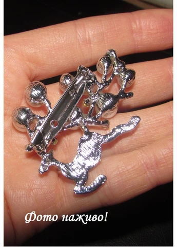 Жемчужная серебристая брошь олень в снегу, 1825-1826 Fashion Jewelry (371140227)