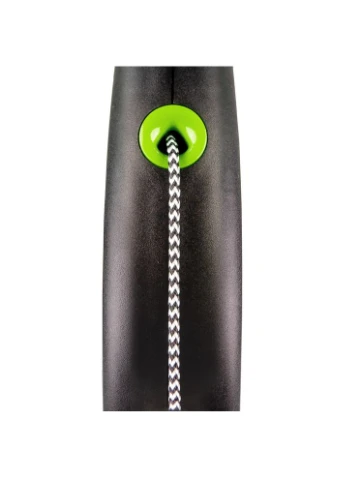 Поводок-рулетка для собак Black Design трос зеленая размер XS 3 м/8 кг Flexi (390427173)
