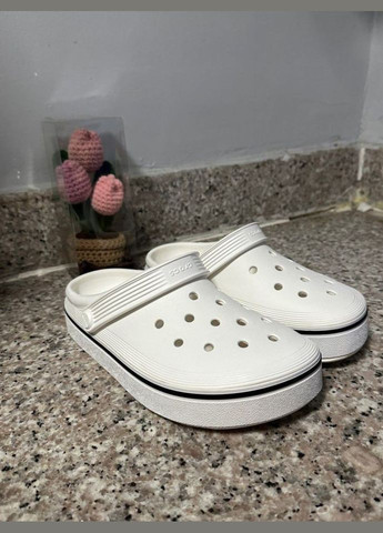 Белые clog off court крокс крокбэнд офф клог Crocs