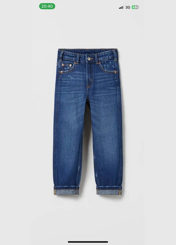 Синие джинсы 116 см синий артикул л414 Zara