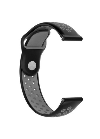 Спортивный ремешок Perfor Sport для часов Samsung Gear Sport SM-R600 - Black&Grey Primo (333720409)