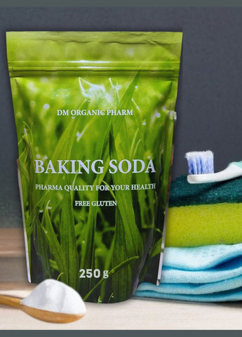 Сода харчова очищена Baking Soda (250 г) - Чехія (США). Без домішок. Для вживання всередину за Неумивакіним І.П. No Brand (346055203)