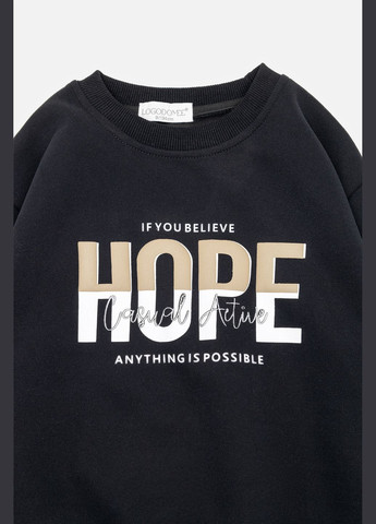 LAGODOMEE свитшот для мальчика цвет черный цб-00243573 черный трикотаж