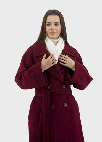 Бордовое демисезонное Женское пальто Kent (капучино, ), 28664 No Brand