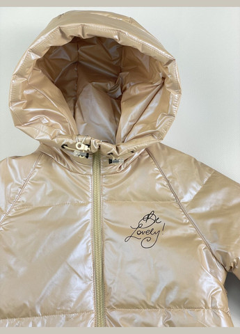Бежева демісезонна демісезонна куртка для дівчинки KIDZO