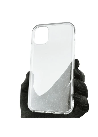 Чохол для iPhone 11 силіконовий глянсовий з блискіткамі на айфон 11 прозорий Apple (366021694)